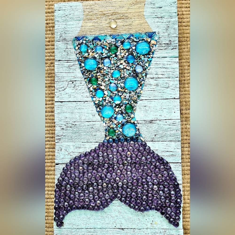 24x12 Handmade mermaid
